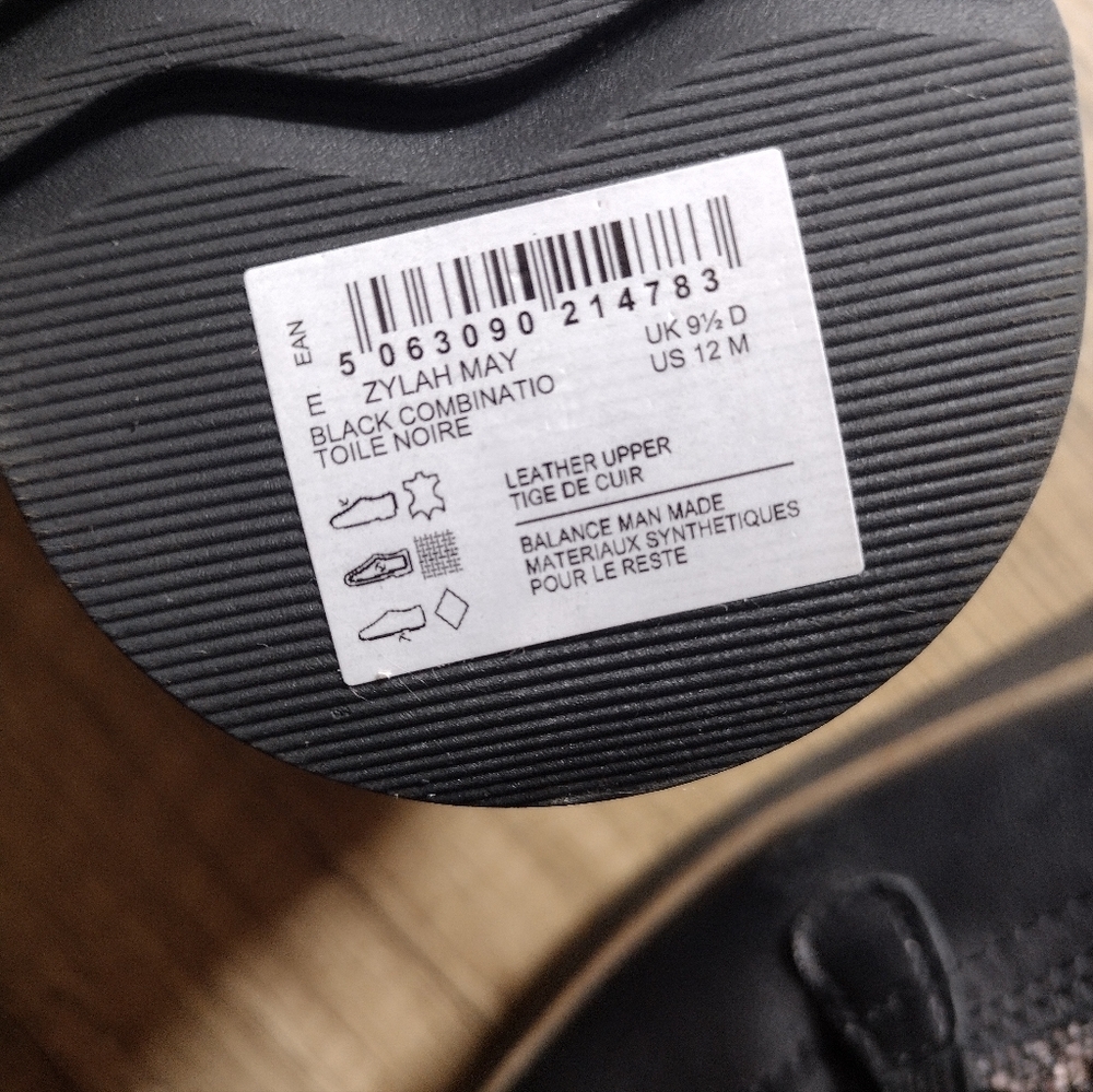 Clarks Women's Zylah May Black Combi Textile 26180107 Size 12 NWOB - Picture 7 of 7